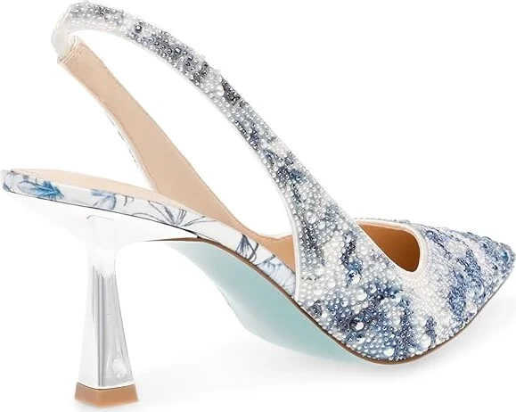 Blue by Betsey Johnson Clark Women's Shoes Light Gold : 5 M, Synthetic - Image 8