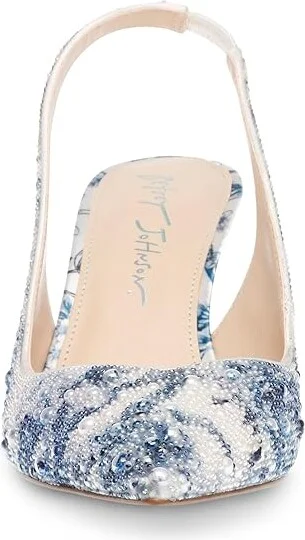 Blue by Betsey Johnson Clark Women's Shoes Light Gold : 5 M, Synthetic - Image 9