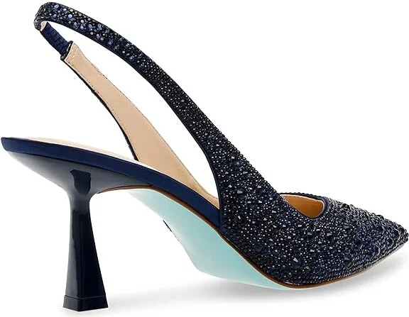 Blue by Betsey Johnson Clark Women's Shoes Navy : 5 M, Synthetic - Image 4