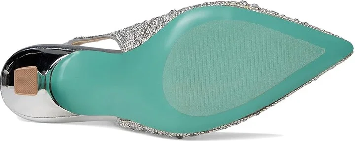 Blue by Betsey Johnson Clark Women's Shoes Silver : 5 M, Synthetic - Image 3