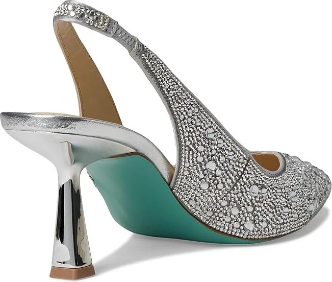 Blue by Betsey Johnson Clark Women's Shoes Silver : 5 M, Synthetic - Image 4
