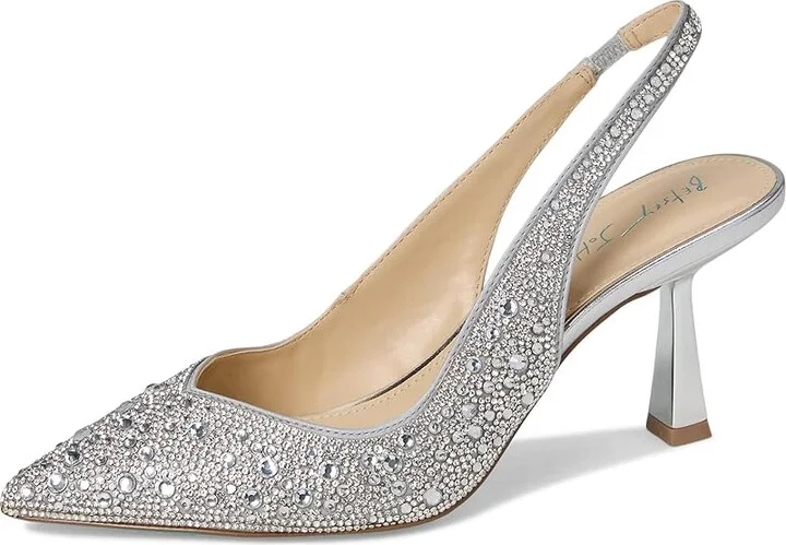 Blue by Betsey Johnson Clark Women's Shoes Silver : 5 M, Synthetic - Image 5