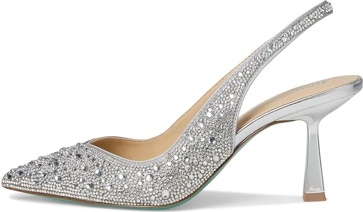 Blue by Betsey Johnson Clark Women's Shoes Silver : 5 M, Synthetic - Image 6