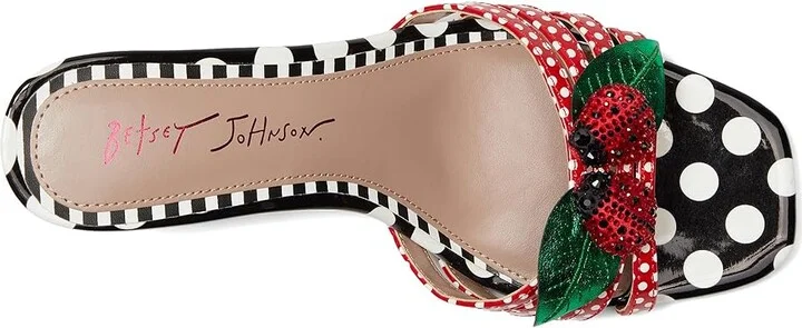 Blue by Betsey Johnson Cloverr Women's Sandals Red/White : 7.5 M, Faux Leather - Image 2