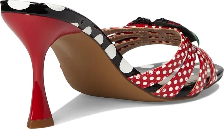 Blue by Betsey Johnson Cloverr Women's Sandals Red/White : 7.5 M, Faux Leather - Image 4