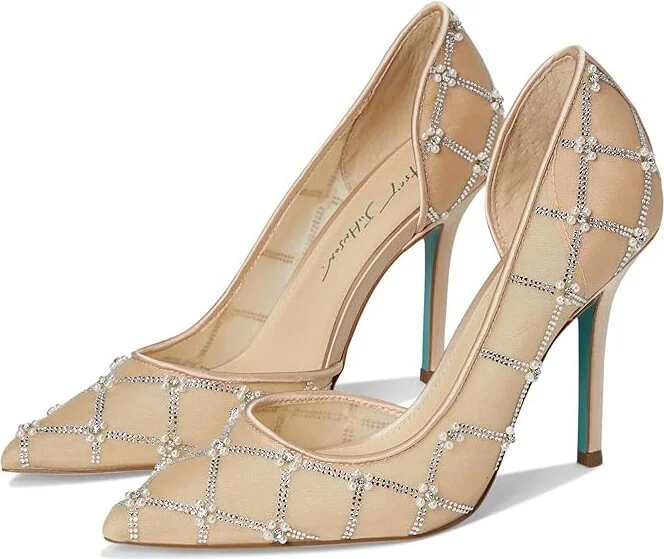 Blue by Betsey Johnson Cruze High Women's Heels Nude : 10 M, Rubber/Synthetic