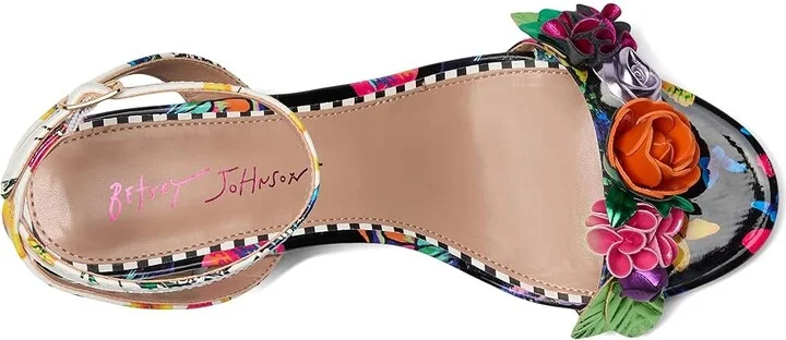 Blue by Betsey Johnson Darcee Women's Wedge Shoes Black : 6 M, Leather/Rubber - Image 2