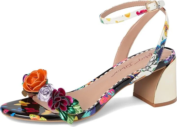 Blue by Betsey Johnson Darcee Women's Wedge Shoes Black : 6 M, Leather/Rubber - Image 5