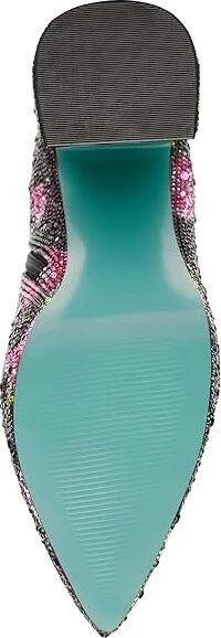 Blue by Betsey Johnson Della Women's Shoes Black/Pink Floral : 6 M, Synthetic - Image 3