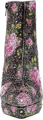 Blue by Betsey Johnson Della Women's Shoes Black/Pink Floral : 6 M, Synthetic - Image 5