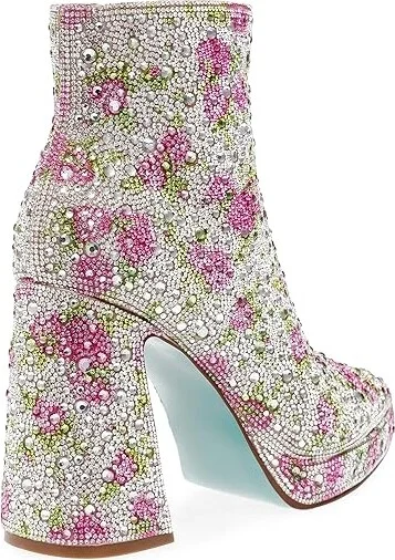 Blue by Betsey Johnson Della Women's Shoes Rhinestone Floral : 6 M, Synthetic - Image 4