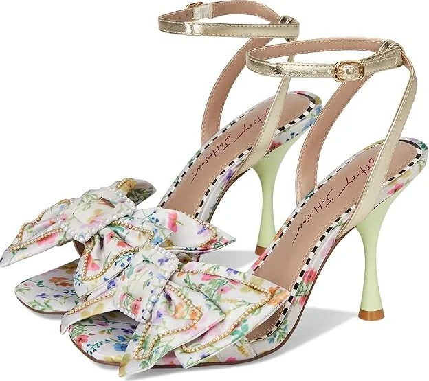 Blue by Betsey Johnson Denly Women's Wedge Shoes Natural Ditsy : 8.5 M, Leather