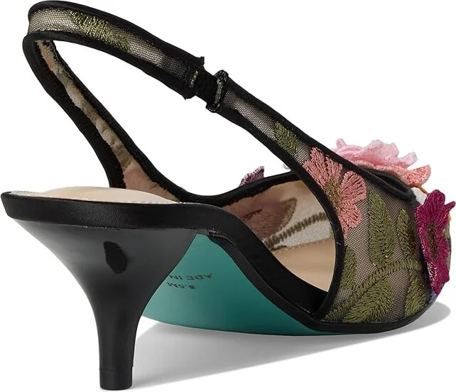 Blue by Betsey Johnson Dian High Women's Heels Black Floral : 8 M, Synthetic - Image 4