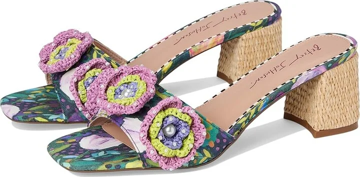 Blue by Betsey Johnson Dietrich Women's Wedge Shoes Bright/Multi : 8.5 M, Faux Leather