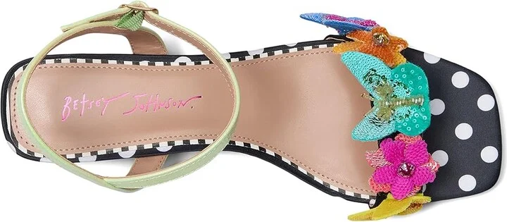 Blue by Betsey Johnson Emerry Women's Wedge Shoes Black : 8.5 M, Leather/Rubber - Image 2
