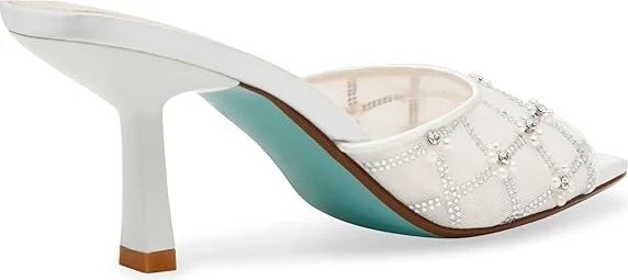 Blue by Betsey Johnson Emm Women's Sandals Ivory : 8 M, Rubber - Image 7