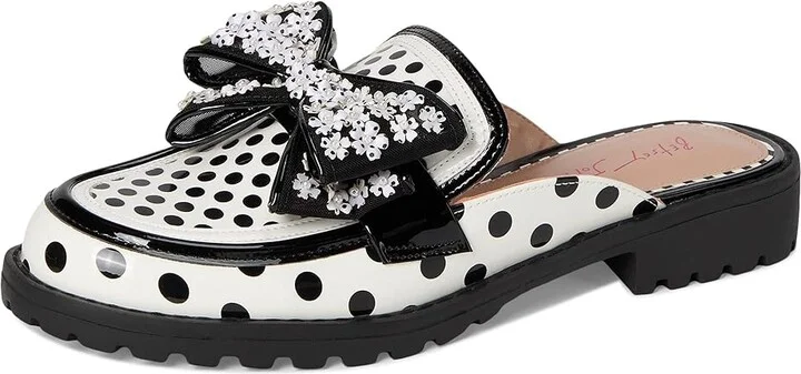 Blue by Betsey Johnson Evaline Women's Dress Flat Shoes Polka Dot : 6.5 M, Polyester - Image 5