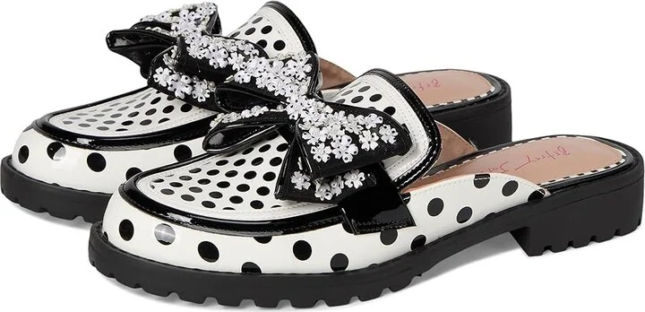 Blue by Betsey Johnson Evaline Women's Dress Flat Shoes Polka Dot : 6.5 M, Polyester