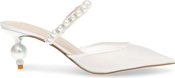 Blue by Betsey Johnson Evey High Women's Heels Ivory : 9.5 M - Image 5