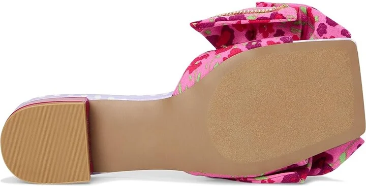 Blue by Betsey Johnson Garnet Women's Wedge Shoes Orange Floral : 8 M, Rubber/Synthetic - Image 9