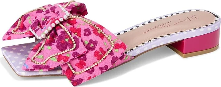 Blue by Betsey Johnson Garnet Women's Wedge Shoes Orange Floral : 8 M, Rubber/Synthetic - Image 11