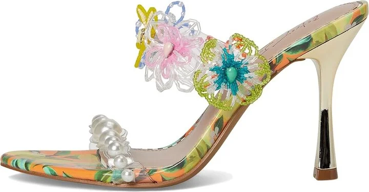 Blue by Betsey Johnson Goldiee Women's Wedge Shoes Yellow : 7.5 M, Faux Leather - Image 6