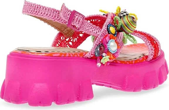 Blue by Betsey Johnson Graysen Women's 1-2 inch heel Shoes Pink : 7.5 M, Synthetic - Image 4