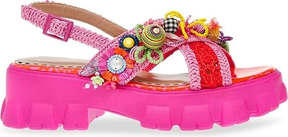 Blue by Betsey Johnson Graysen Women's 1-2 inch heel Shoes Pink : 7.5 M, Synthetic - Image 6