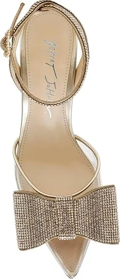 Blue by Betsey Johnson Hart Women's Sandals Light Gold : 8.5 M, Rubber/Synthetic - Image 2