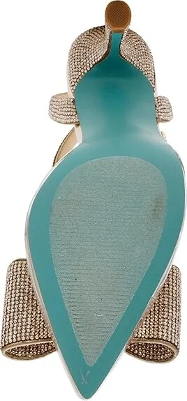 Blue by Betsey Johnson Hart Women's Sandals Light Gold : 8.5 M, Rubber/Synthetic - Image 3