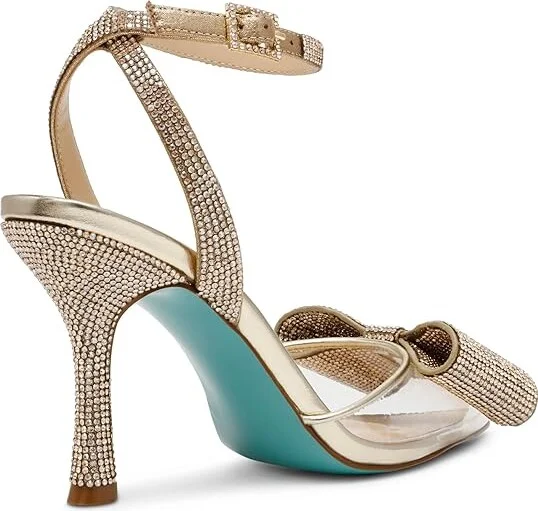 Blue by Betsey Johnson Hart Women's Sandals Light Gold : 8.5 M, Rubber/Synthetic - Image 4