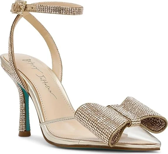 Blue by Betsey Johnson Hart Women's Sandals Light Gold : 8.5 M, Rubber/Synthetic
