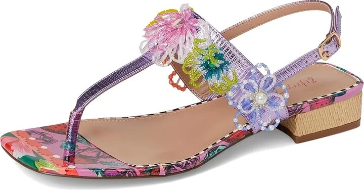 Blue by Betsey Johnson Jaydda Women's Wedge Shoes Berry : 8.5 M, Faux Leather - Image 5