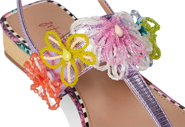Blue by Betsey Johnson Jaydda Women's Wedge Shoes Berry : 8.5 M, Faux Leather - Image 7