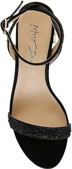 Blue by Betsey Johnson Jean Women's Sandals Black : 7.5 M, Rubber/Synthetic - Image 2