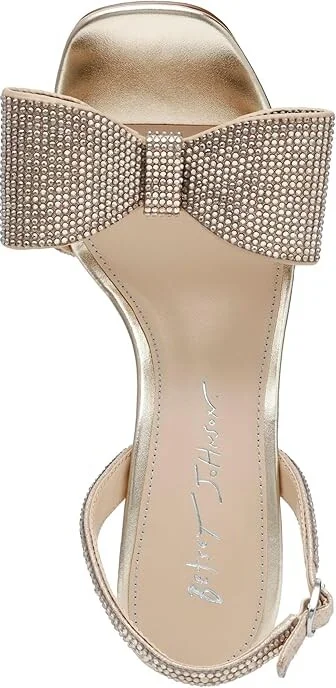 Blue by Betsey Johnson Joel Women's Sandals Light Gold : 8 M, Rubber/Synthetic - Image 2