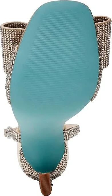 Blue by Betsey Johnson Joel Women's Sandals Light Gold : 8 M, Rubber/Synthetic - Image 3