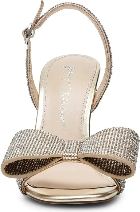 Blue by Betsey Johnson Joel Women's Sandals Light Gold : 8 M, Rubber/Synthetic - Image 5