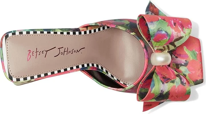 Blue by Betsey Johnson Jordn Women's Sandals Red Green Floral : 10 M, Faux Leather - Image 2