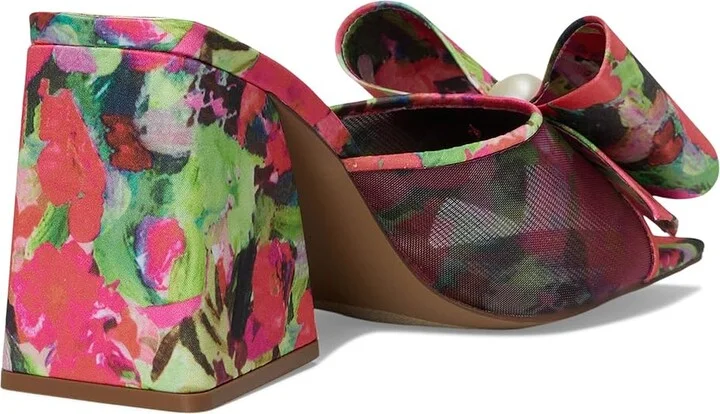 Blue by Betsey Johnson Jordn Women's Sandals Red Green Floral : 10 M, Faux Leather - Image 4