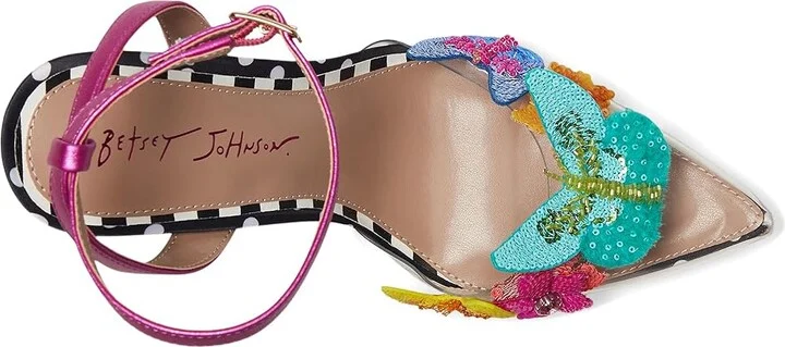 Blue by Betsey Johnson Kamilla Women's Wedge Shoes Black/Multi : 8.5 M, Leather/Rubber - Image 2