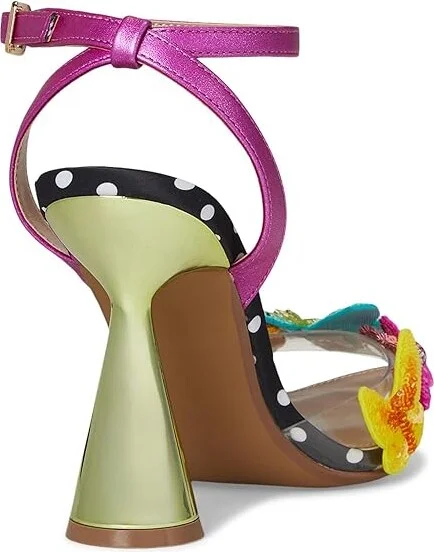 Blue by Betsey Johnson Kamilla Women's Wedge Shoes Black/Multi : 8.5 M, Leather/Rubber - Image 4