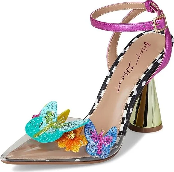 Blue by Betsey Johnson Kamilla Women's Wedge Shoes Black/Multi : 8.5 M, Leather/Rubber - Image 5