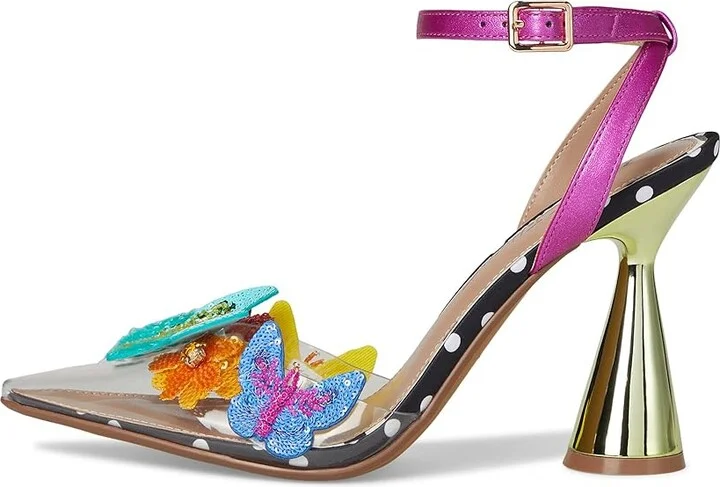 Blue by Betsey Johnson Kamilla Women's Wedge Shoes Black/Multi : 8.5 M, Leather/Rubber - Image 6
