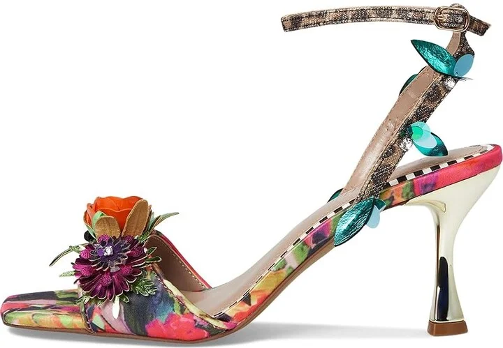 Blue by Betsey Johnson Karra Women's Sandals Red/Green Floral : 7.5 M, Synthetic - Image 6