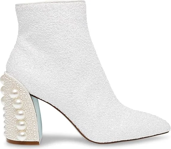 Blue by Betsey Johnson Kasey Women's Boots White : 8 M, Rubber/Synthetic - Image 6
