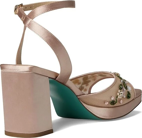 Blue by Betsey Johnson kirra Women's Sandals Nude : 10 M, Faux Leather - Image 4