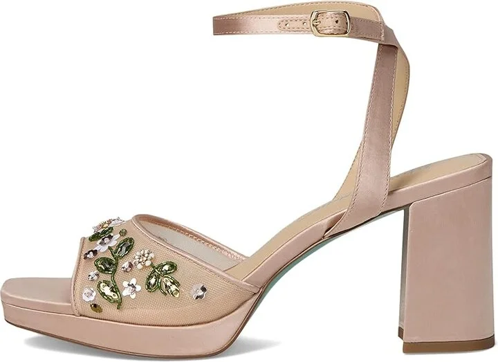 Blue by Betsey Johnson kirra Women's Sandals Nude : 10 M, Faux Leather - Image 6