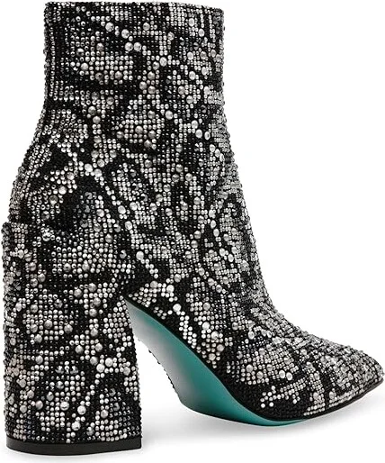 Blue by Betsey Johnson Kris Women's Boots Snake : 8.5 M, Rubber/Synthetic - Image 4