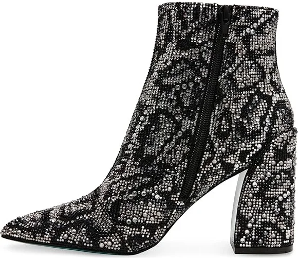 Blue by Betsey Johnson Kris Women's Boots Snake : 8.5 M, Rubber/Synthetic - Image 6